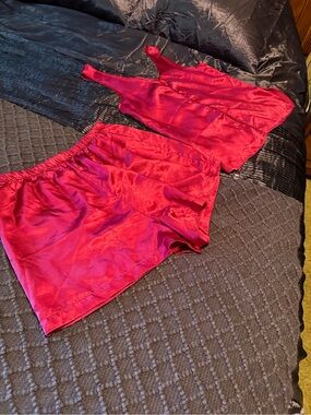 Silky Pink Women's Sleep Short and Tank Set